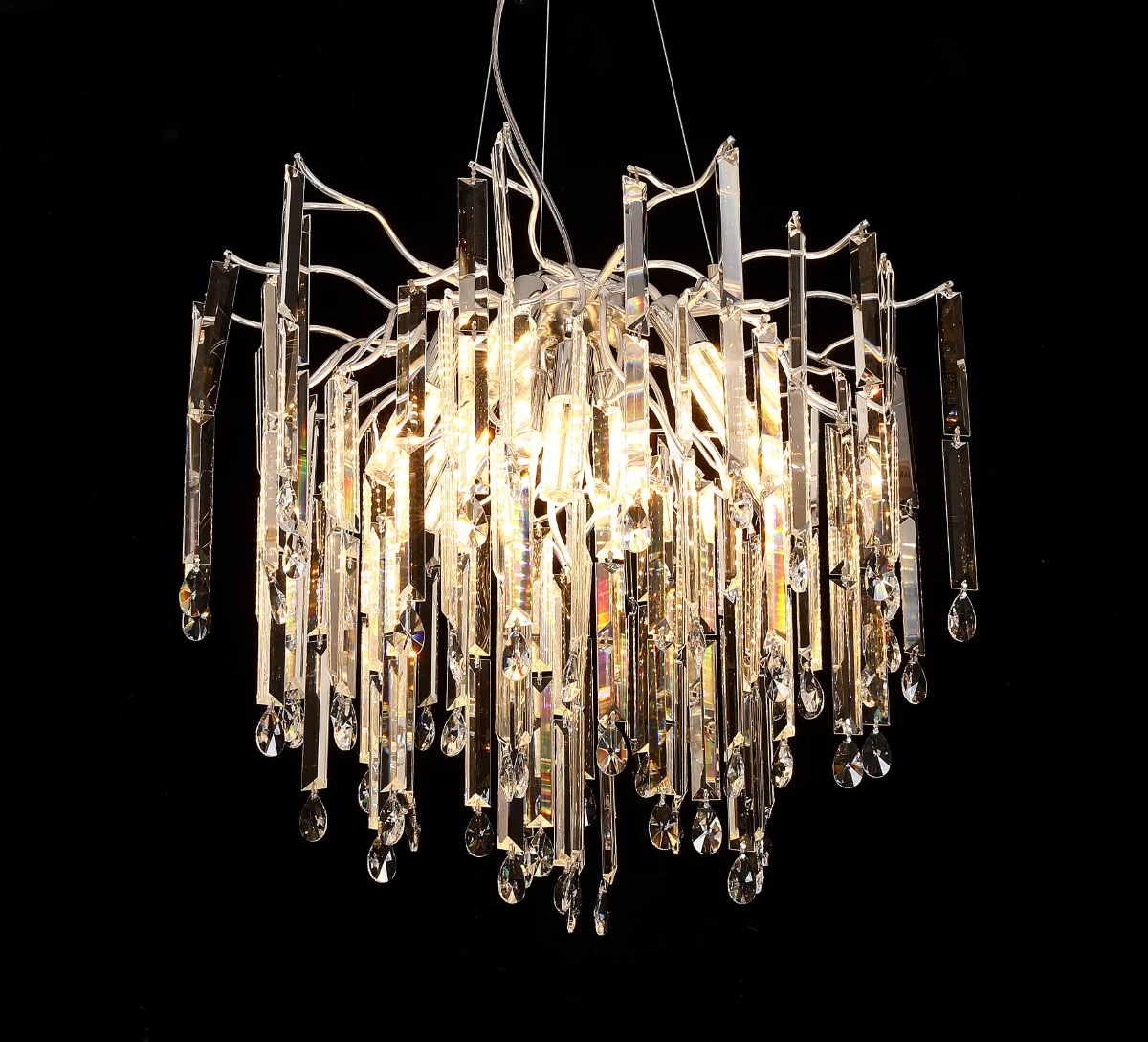 Silver Icicle Linear Island Light